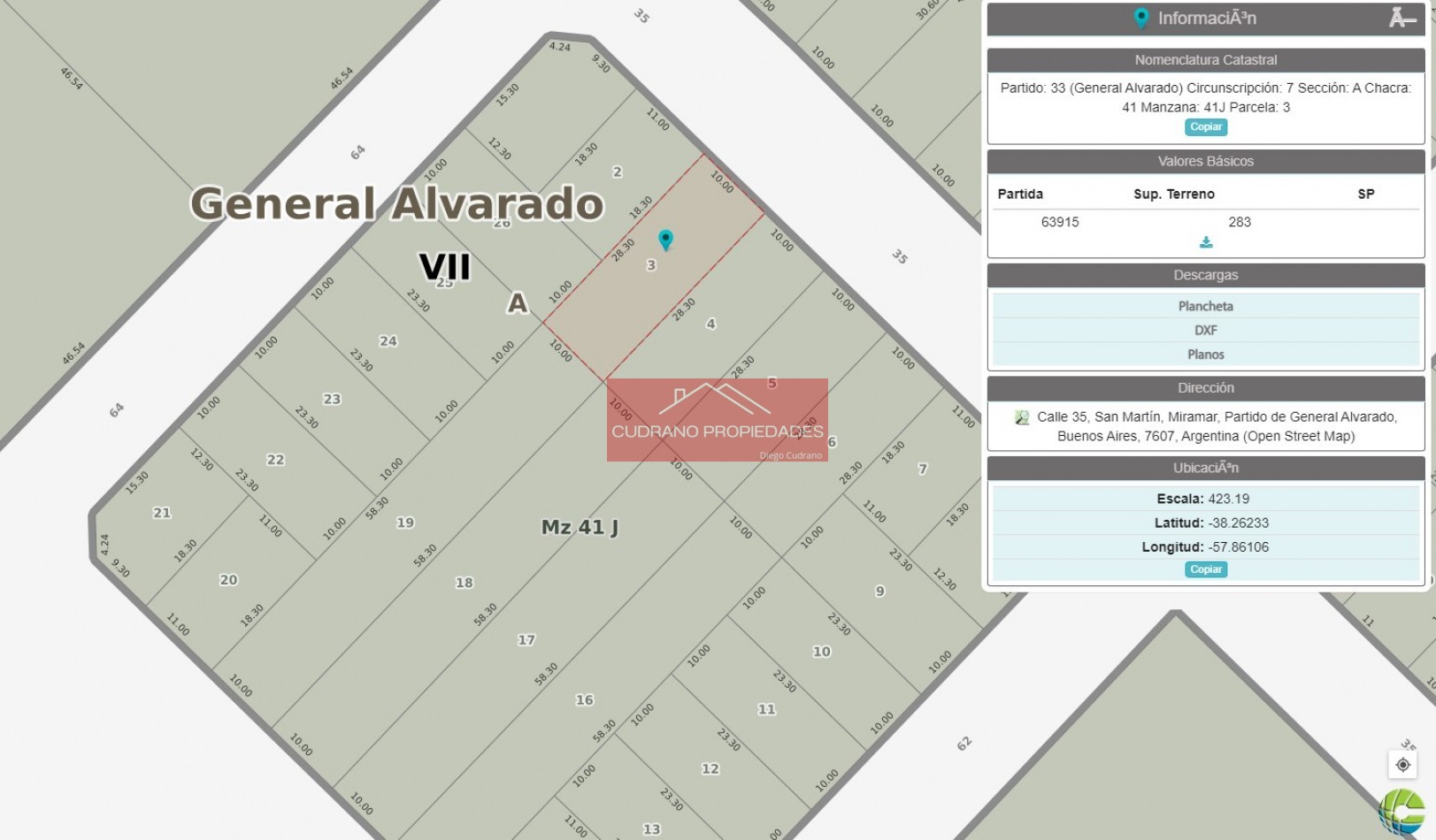 Terreno en Venta en Miramar!
