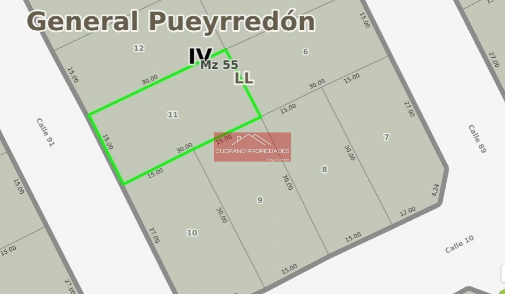 LOTE/TERRENO - CALLE 91 ENTRE 10 Y 12 - SAN EDUARDO DEL MAR